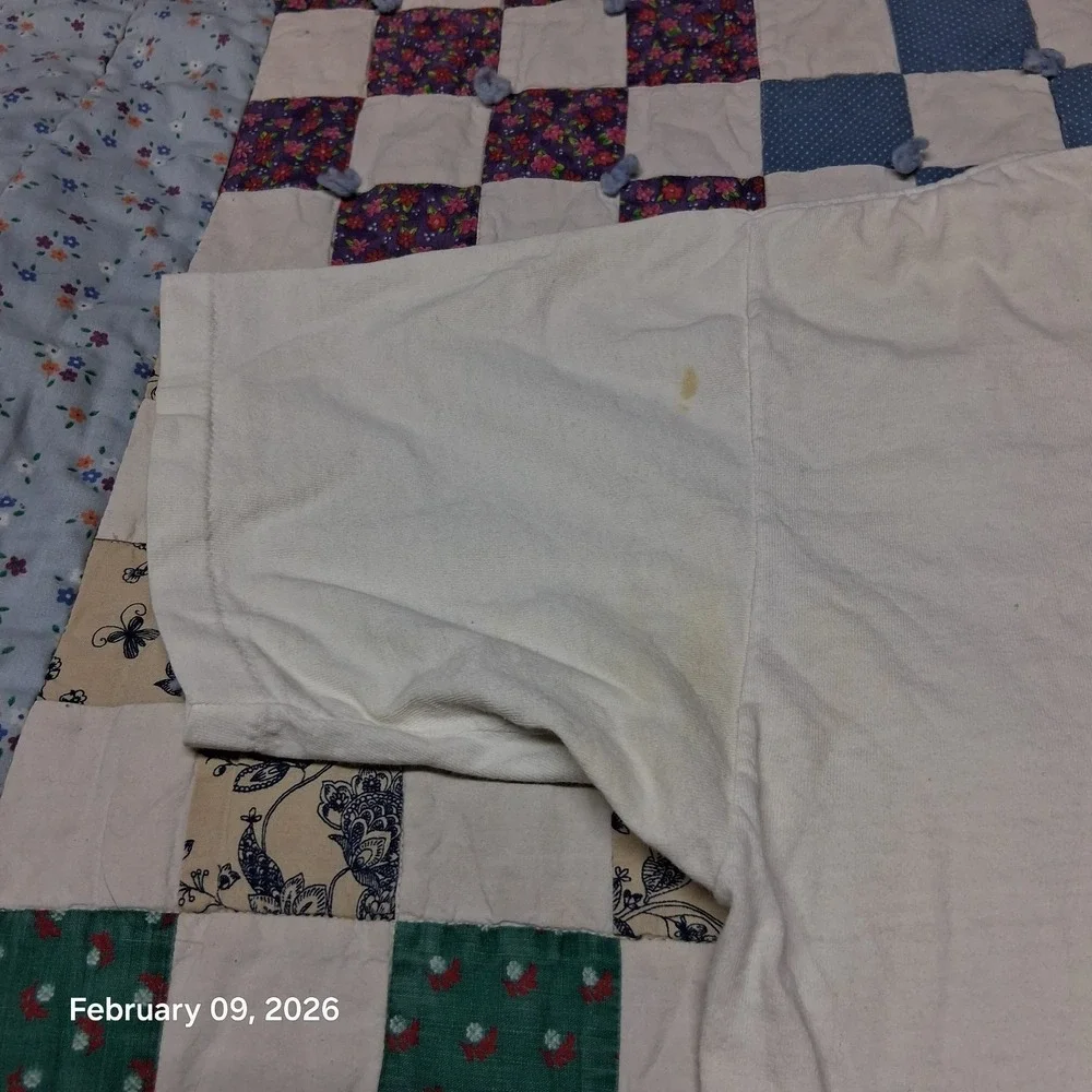 Vintage Y2K Nike T‎ Shirt Size XL White Distressed Single Stitch
